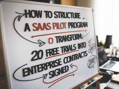 Comment structurer un programme pilote saas pour transformer 20 essais gratuits en 5 contrats enterprise signés