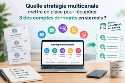 Quelle stratégie multicanale mettre en place pour récupérer 3 des comptes dormants en six mois